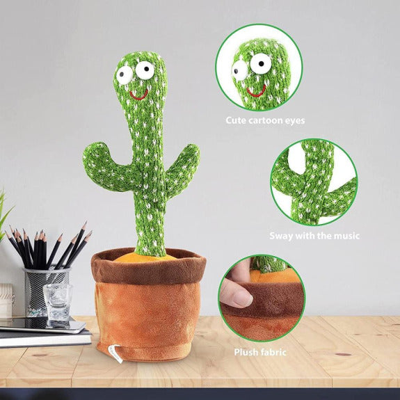 Rechargeable Dancing and Talking Cactus